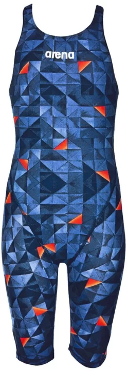 Combinaison De Natation Fille Arena Powerskin St 2.0 Full Body Dos Ouvert Turquoise / Orange -Swim Zone Soldes 000871 801