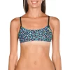 Haut De Maillot De Bain Arena Bandeau Play Turquoise Multi