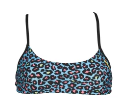 Haut De Maillot De Bain Arena Bandeau Play Turquoise Multi -Swim Zone Soldes 001110 815 bandeau play 005 f s