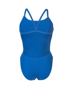 Maillot De Bain Arena Femme Team Dos Challenge Uni Bleu Royal Et Blanc -Swim Zone Soldes 004766 720 womens team swimsuit challenge solid 006 b s