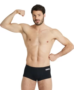 Short De Bain Taille Basse Arena Homme Team Uni Noir