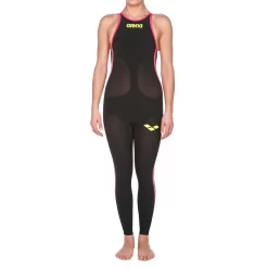 Combinaison De Natation Eau Libre Femme Arena Powerskin R-Evo+ Open Water Dos Ouvert Black