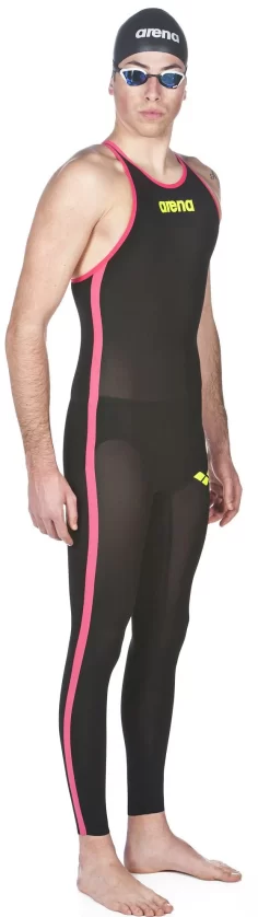 Combinaison De Natation Eau Libre Homme Arena Powerskin R-Evo+ Open Water Dos Fermé Black / Fluo Yellow -Swim Zone Soldes 27912503 004