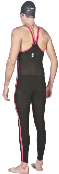 Combinaison De Natation Eau Libre Homme Arena Powerskin R-Evo+ Open Water Dos Fermé Black / Fluo Yellow -Swim Zone Soldes 27912503 005