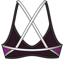 Haut De Maillot De Bain Femme Diana Twin Brassière Violet 7 Haut De Maillot De Bain Femme Diana Twin Brassière Violet -Swim Zone Soldes 3104010804bck