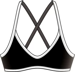 Haut De Maillot De Bain Femme Diana Twin Brassière Noir -Swim Zone Soldes 3104010808