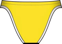 Bas De Maillot De Bain Femme Diana Twin Slip Jaune -Swim Zone Soldes 3124005806bck