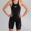 Combinaison De Natation Femme Speedo Lzr Intent Kneeskin Dos Ouvert Black / Gold 974D168
