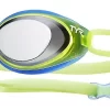 Lunettes De Natation Tyr Junior Black Hawk Mirror Blue / Green