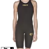 Combinaison De Natation Femme Arena Carbon Flex Vx Dos Fermé Dark Grey / Black