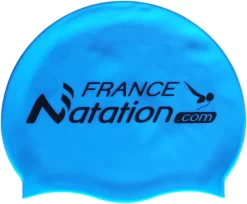Bonnet Silicone De Natation France Natation Bleu Ciel