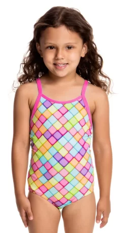 Maillot De Bain Funkita Enfant Fille Powder Puff Multicolore