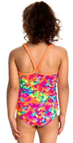 Maillot De Bain Funkita 2 Pièces Enfant Fille Stroke Rate Multicolore -Swim Zone Soldes fg04t stroke rate 04 0