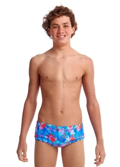 Maillot De Bain Funky Trunks Garçon Flaming Vegas Bleu