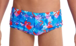 Maillot De Bain Funky Trunks Garçon Flaming Vegas Bleu -Swim Zone Soldes flaming vegas 7
