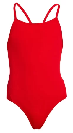 Maillot De Bain Funkita Fille Diamond Back - Still Red -Swim Zone Soldes fs11g00467 3