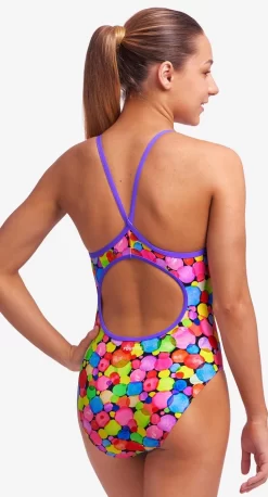 Maillot De Bain Funkita Fille Diamond Back - Bubble Tea -Swim Zone Soldes fs11g71544 1