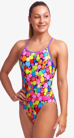 Maillot De Bain Funkita Fille Diamond Back - Bubble Tea -Swim Zone Soldes fs11g71544 2