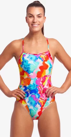 Maillot De Bain Funkita Femme Single Strap - Messy Monet -Swim Zone Soldes fs15l71536 1