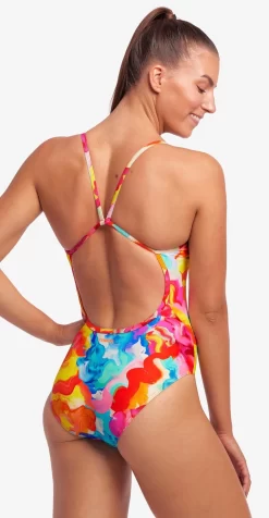 Maillot De Bain Funkita Femme Single Strap - Messy Monet -Swim Zone Soldes fs15l71536 2