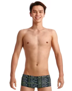 Maillot De Bain Funky Trunks Garçon Departure Board Noir