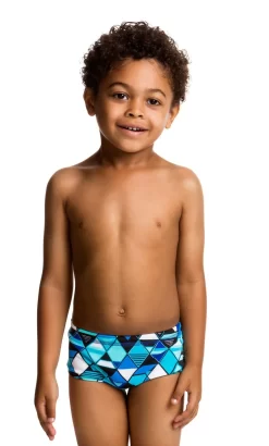 Maillot De Bain Funky Trunks Enfant Garçon Blue Steel Bleu