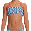 Maillot De Bain Funkita 2 Pièces Fille Swallowed Up Bleu