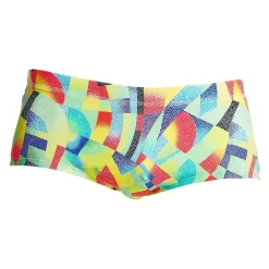 Maillot De Bain Funky Trunks Garçon Point Break Vert -Swim Zone Soldes funky trunks plain front 4 0
