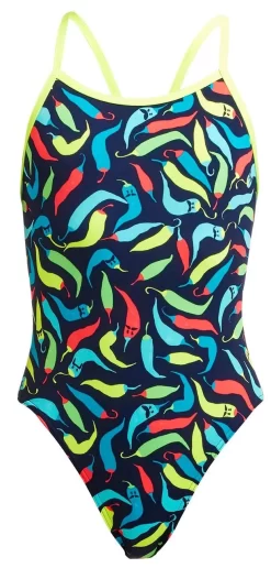 Maillot De Bain Funkita Fille Single Strap Chilli Boss -Swim Zone Soldes g chilli boss