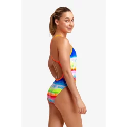 Maillot De Bain Funkita Fille Single Strap - Dye Hard -Swim Zone Soldes girl dye hard c2
