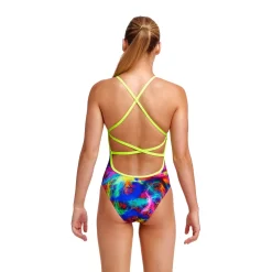 Maillot De Bain Funkita Fille Strapped In - Solar Flares -Swim Zone Soldes girl solar d