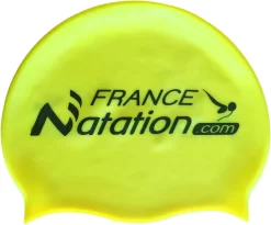 Bonnet Silicone De Natation France Natation Jaune