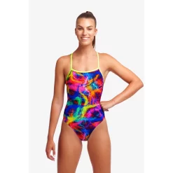 Maillot De Bain Funkita Femme Strapped In - Solar Flares -Swim Zone Soldes ladies solar f2