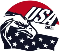 Bonnet Silicone De Natation Zerod National Pride - USA
