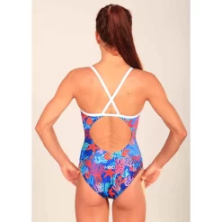 Maillot De Bain De Natation Femme Mako Nereid Coral Blue -Swim Zone Soldes nereid coral blue3