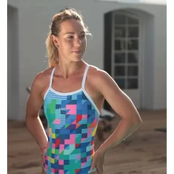 Maillot De Bain De Natation Femme Mako Nereid Pixel -Swim Zone Soldes nereid pixel4