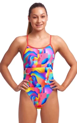 Maillot De Bain Funkita Fille Single Strap - Radar Rage -Swim Zone Soldes radar rage girls5