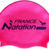 Bonnet Silicone De Natation France Natation Rose