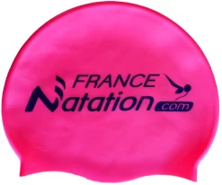 Bonnet Silicone De Natation France Natation Rose