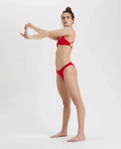 Bas De Maillot De Bain Femme Arena Team Uni Rouge -Swim Zone Soldes rouge entier 1