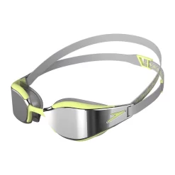 Lunettes De Natation Speedo FS Fastskin Hyper Elite Mirrored Goggles - Shark Grey/ Spritz/ Chrome