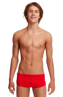 Maillot De Bain Funky Trunks Garçon Solid Still Red Rouge