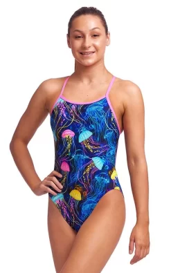 Maillot De Bain Funkita Fille Single Strap - Schwimma Stinga -Swim Zone Soldes swimma girls1